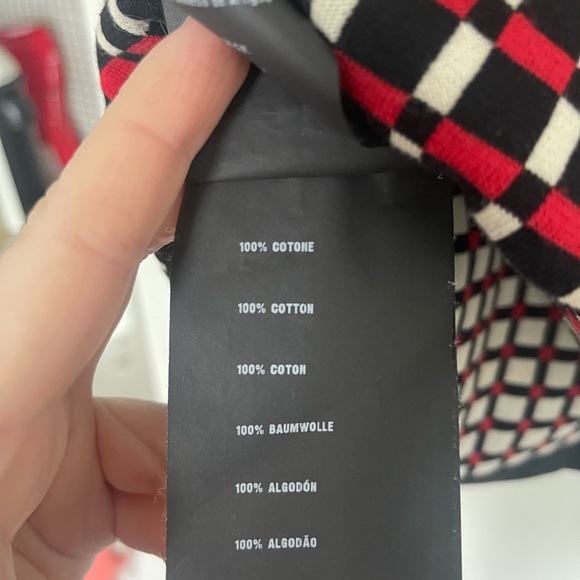 Prada red and black vintage plaid t-shirt - Picture 3 of 5